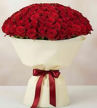 Букет 101 Красная роза Милано в Карабаше