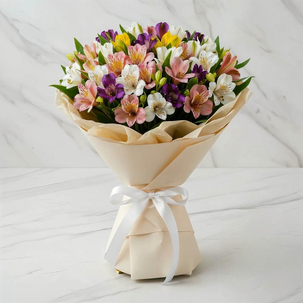 Букет цветов из: Альстромерии в Карабаше