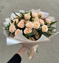 Букет Кремовые розы Латте в Карабаше