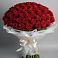 Букет 101 Красная роза Блэк Мэджик в Карабаше
