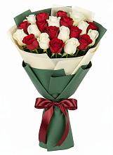 Букет Микс из красных и белых роз #REPLACE_PRED# Карабаше