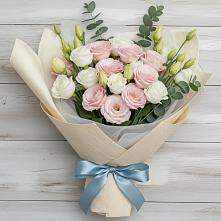 Букет цветов из:  Лизиантусы в Карабаше