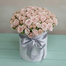 Цветочная композиция из Розы в шляпной коробке #REPLACE_PRED# Карабаше