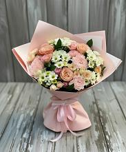 Букет цветов из:  Гвоздики, Розы и Хризантемы в Карабаше