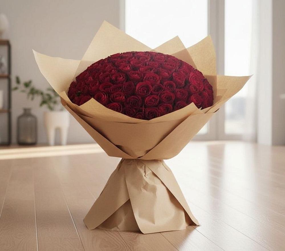 Букет 101 Красная роза в Карабаше