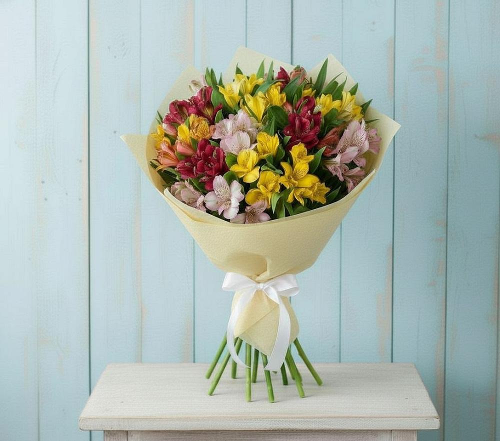 Букет цветов из: Альстромерии в Карабаше