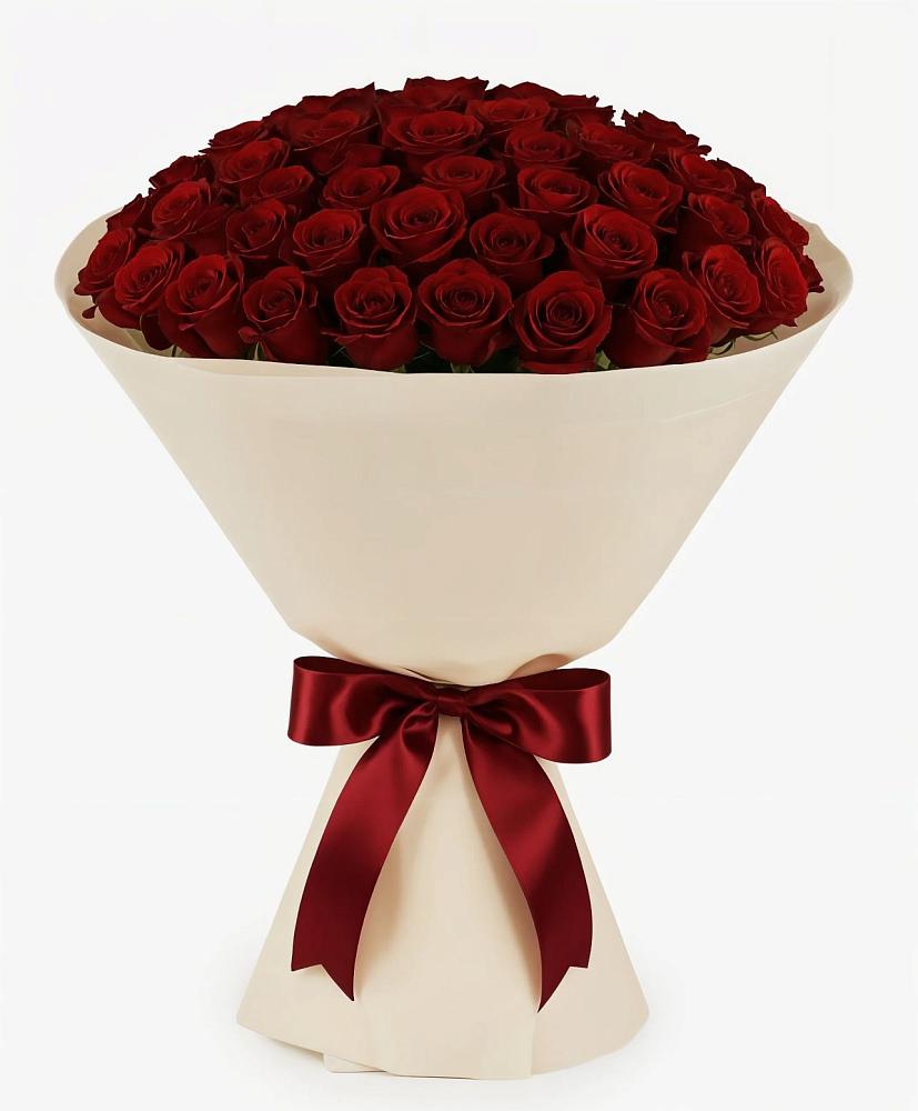 Букет 101 Бордовая роза Блэк Бакарра в Карабаше