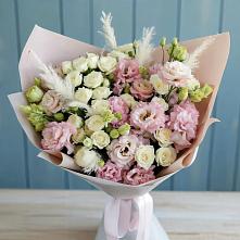 Букет цветов из:  Альстромерии и Розы в Карабаше