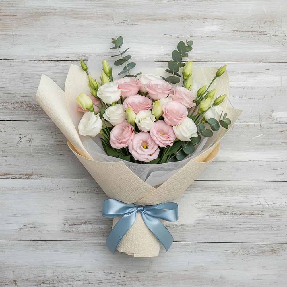 Букет цветов из: Лизиантусы в Карабаше